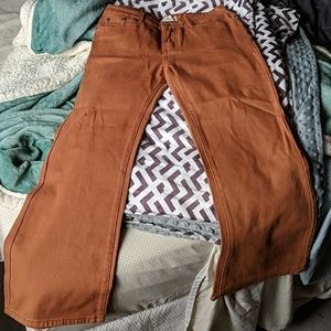 Flare rust colors jeans